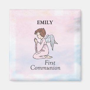 Aimant Fille, ange de première communion