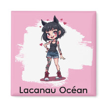 Fille aux tatouages style cartoon