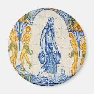 Aimant Fille avec des brocs