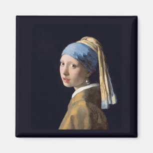 Aimant Fille avec une boucle d'oreille de perle, Vermeer