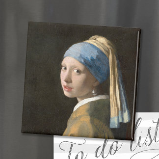 Aimant Fille avec une oreille perle | Johannes Vermeer