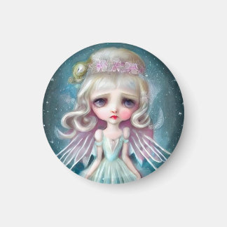Aimant Fille Blonde Surréalisme Pop