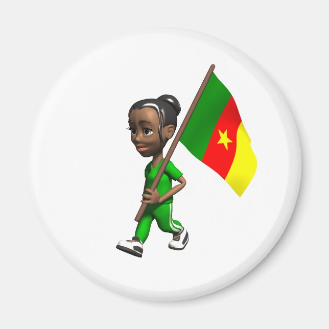 Aimant Fille camerounaise (Devant)