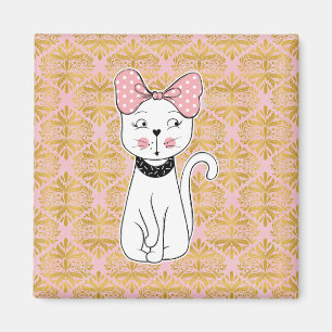 Aimant Fille Chat