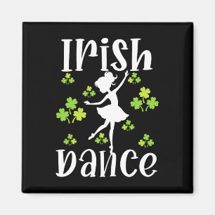 Aimant Fille Danseuse Danse irlandaise Dance St Patrick's