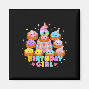 Aimant fille de 6 ans kawaii dumpling anime anniversaire