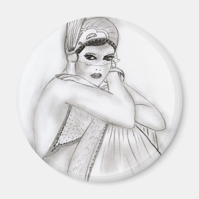 Aimant Fille de Flapper (Devant)