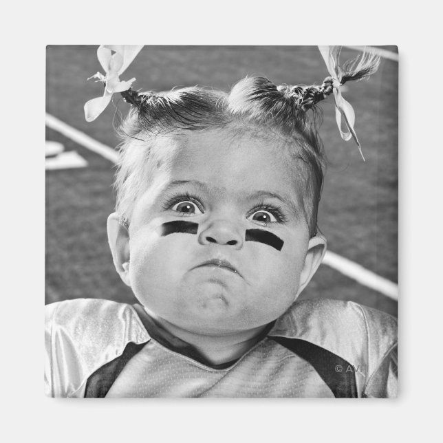 Aimant Fille de football (Devant)