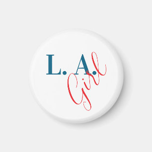 Aimant Fille de L. A. Los Angeles Minimaliste Moderne Sim