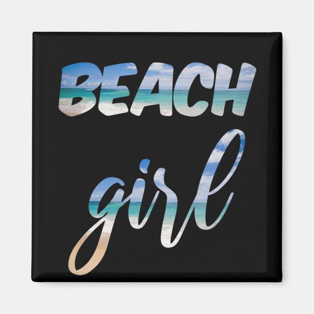 Aimant Fille de la Plage (Devant)