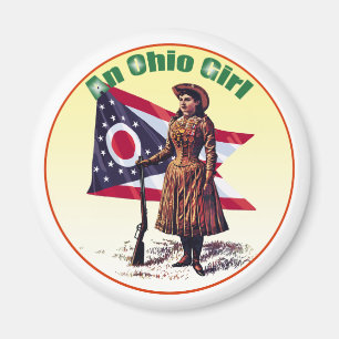 Aimant Fille de l'Ohio, Annie Oakley