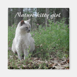 Aimant Fille de minou de nature