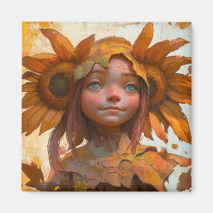 Aimant Fille de tournesol