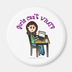 Aimant Fille informatique légère