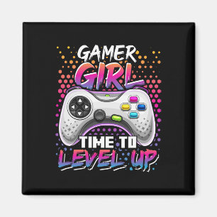 Aimant Fille Le Temps De Monter Le Jeu Vidéo Anniversaire