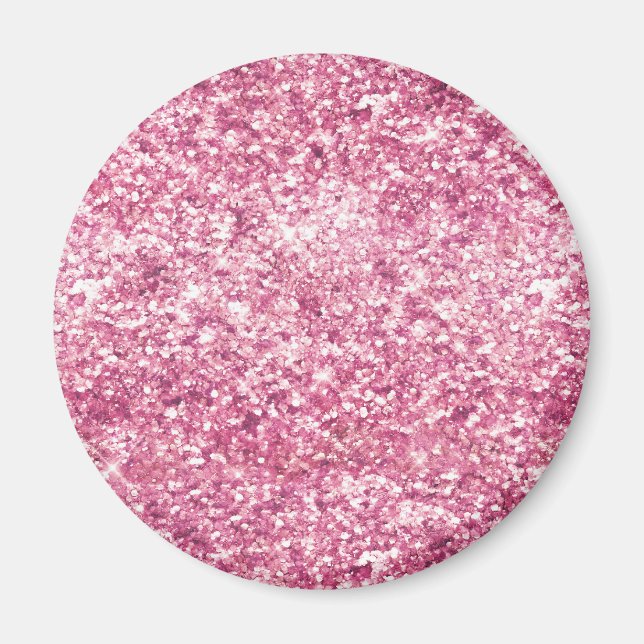 Aimant Fille Parties scintillant rose Confetti (Devant)