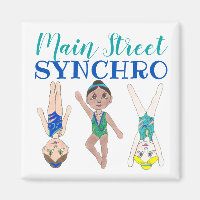 Filles de nageur synchronisées Synchro Sports de n