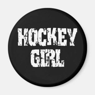 Aimant Filles d'hockey de fille d'hockey