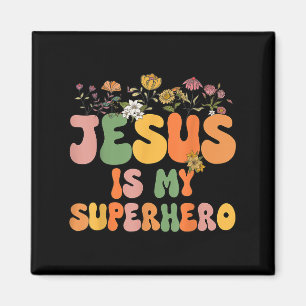 Aimant Filles Jésus Est Mon Superhéros Soeur Chrétienne D