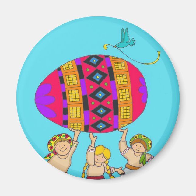 Aimant Filles Pysanka (Devant)