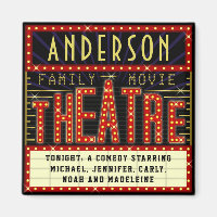 Film Theatre Marquee Home Cinéma | Nom personnalis