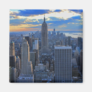 Aimant Fin de l'après-midi NYC Skyline à l'approche du co
