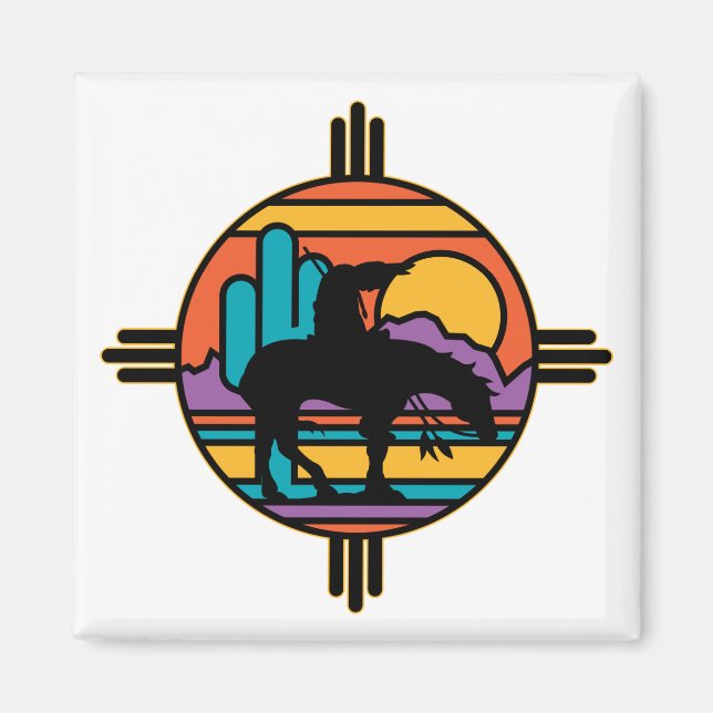 Aimant Fin du sentier Amérindiens (Devant)