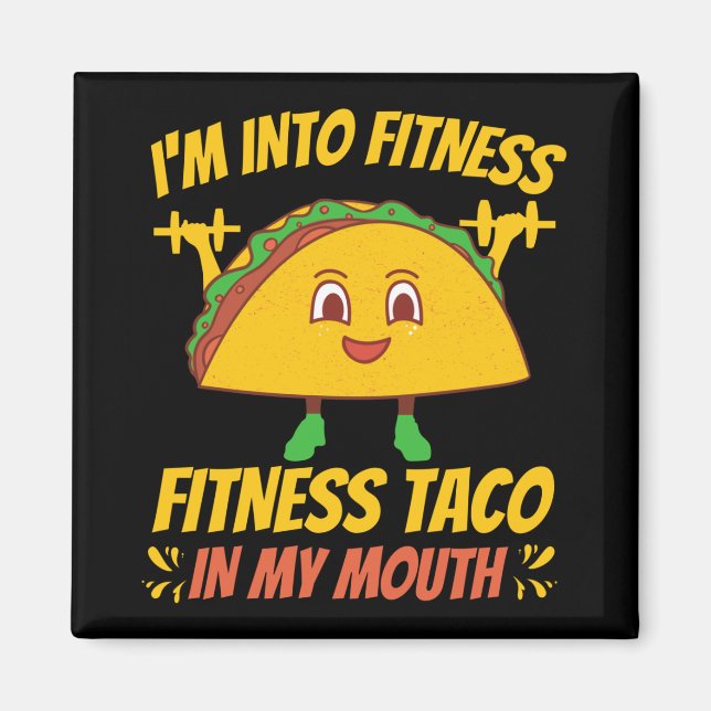 Aimant Fitness Taco Exercice Salle De Fitness (Devant)