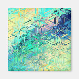 Aimant Flacons de neige en verre tendu coloré mignon