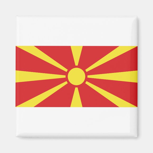 Aimant Flag de Macedonia (Devant)
