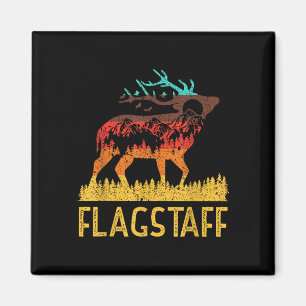 Aimant Flagstaff - aime la nature randonnée vintage 70s 8