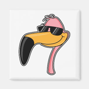 Aimant Flamant rose d'ajustement