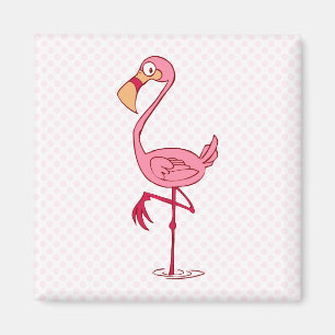 Aimant Flamant rose fin