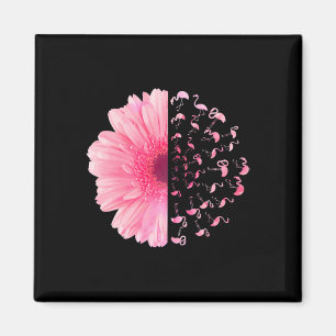 Aimant Flamant rose rose Fleur Mois de sensibilisation au