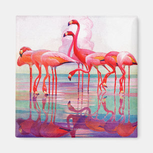 Aimant Flamants roses roses par Francis Lee Jaques