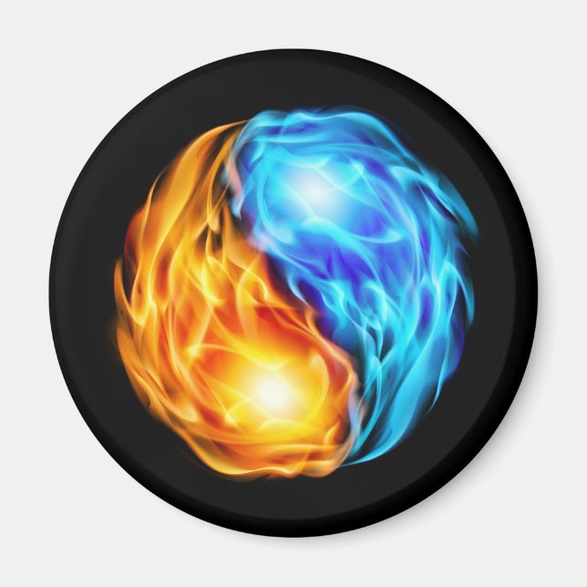 Aimant Flames jumelles (Devant)