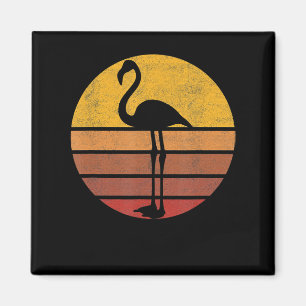 Aimant Flamingo Sunset Trendy Animal Silhouette Flamingo