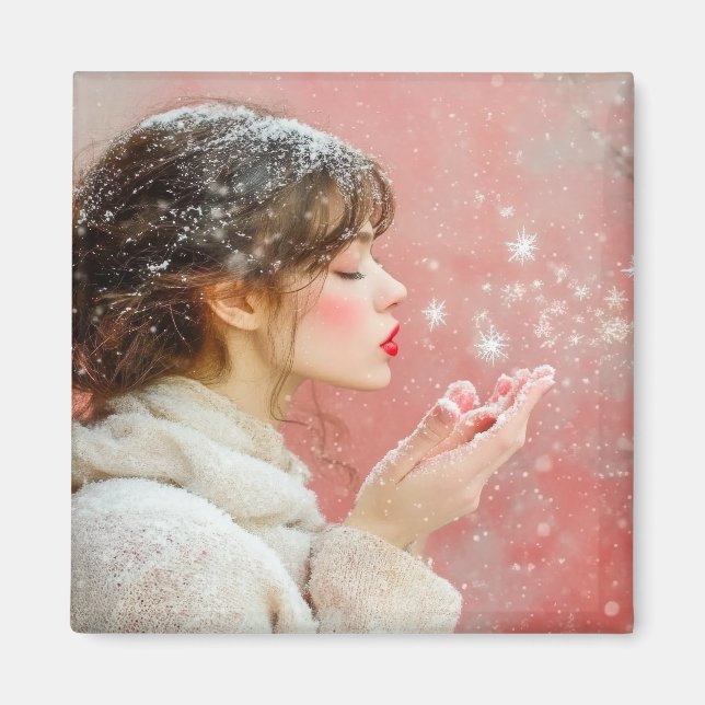 Aimant Flammes de neige (Devant)