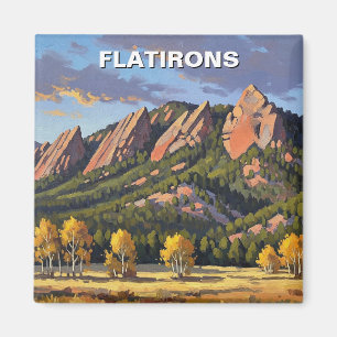 Aimant Flatirons Colorado Voyage