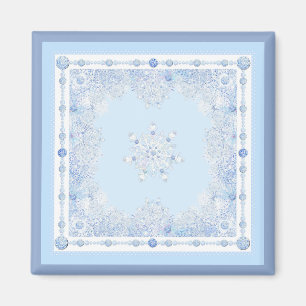 Aimant Flèche de neige bleu glace