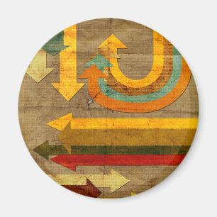 Aimant Flèches colorées anciennes façonnent le vieux papi