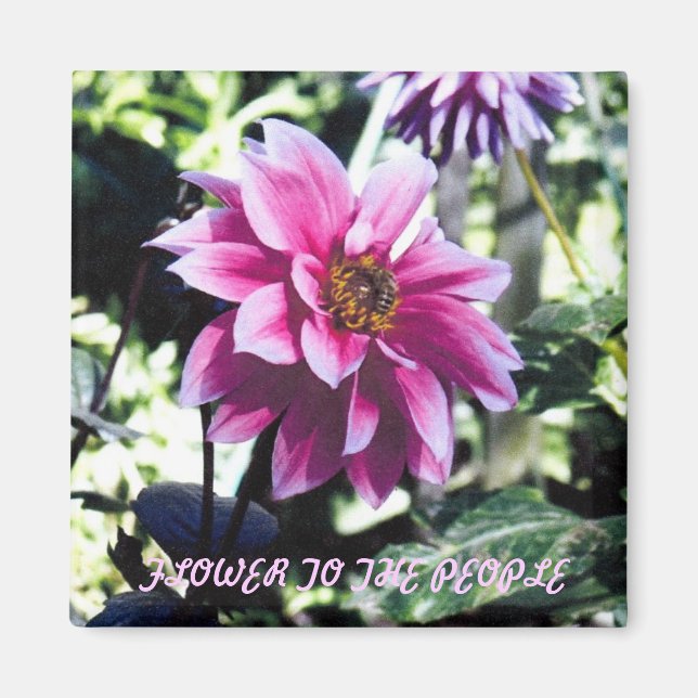 Aimant Fleur au peuple (Devant)