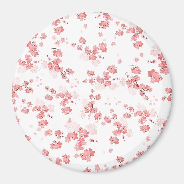 Aimant Fleur cerise 2 (Devant)