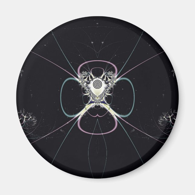 Aimant Fleur dans l'espace (Devant)