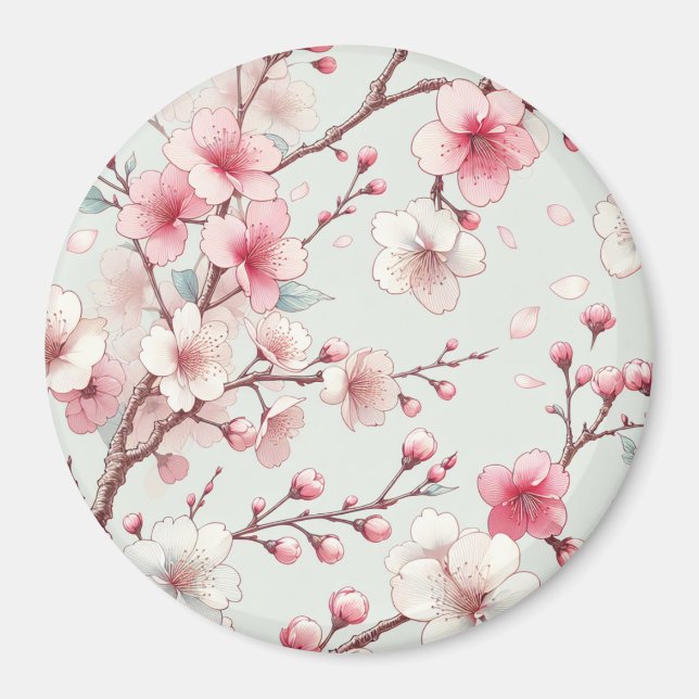 Aimant Fleur de cerise (Devant)