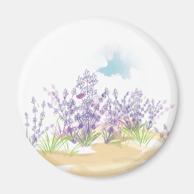 Aimant Fleur de lavande (Devant)