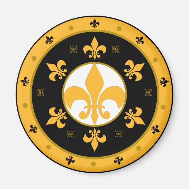 Aimant fleur de lis (Devant)