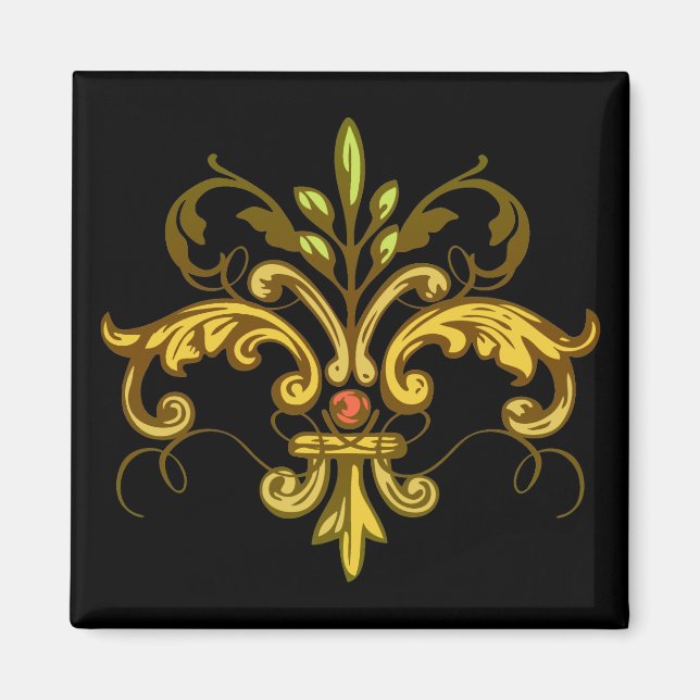Aimant Fleur de lis Xmas (Devant)