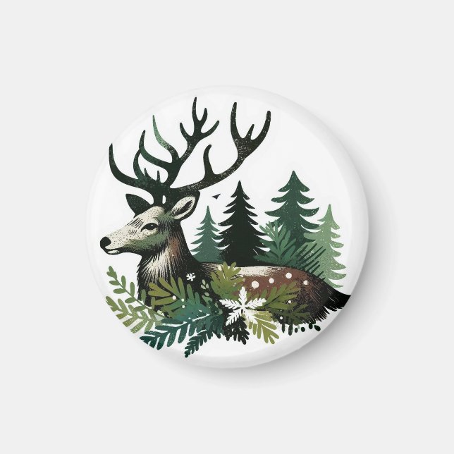 Aimant Fleur de Noël sauvage (Devant)