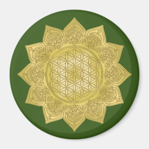 Aimant Fleur De Vie - Indien Mandala 4